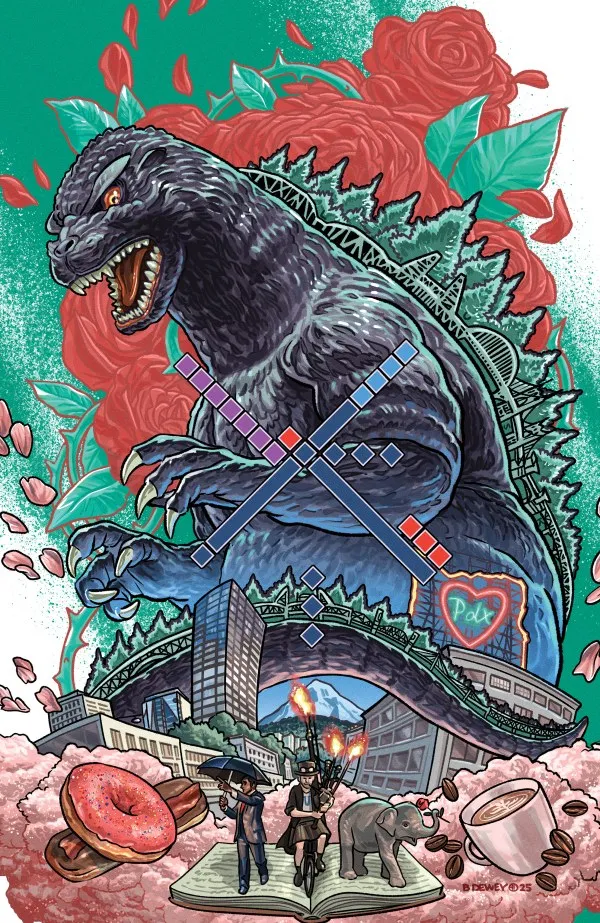 Cover of Godzilla vs. America: Portland #1