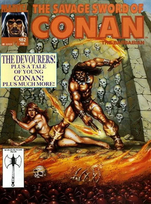 Cover of The Savage Sword of Conan #182