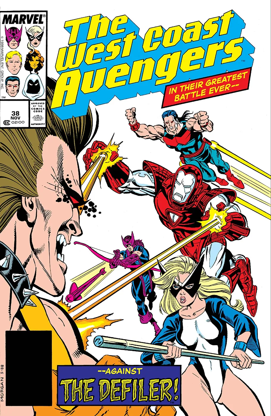 Cover of West Coast Avengers #38