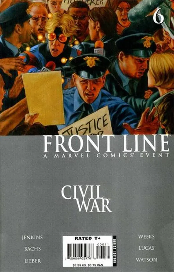 Cover of Civil War: Front Line #6