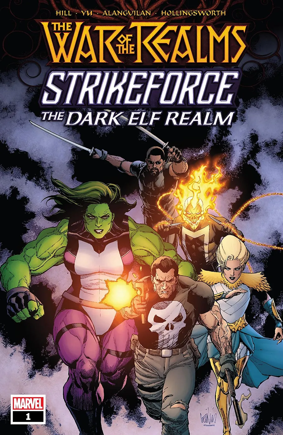 Cover of War of the Realms Strikeforce: The Dark Elf Realm #1
