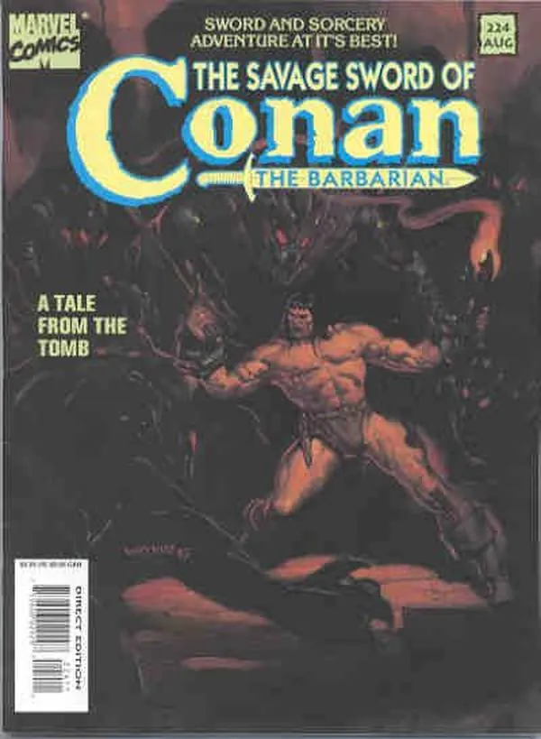 Cover of The Savage Sword of Conan #224