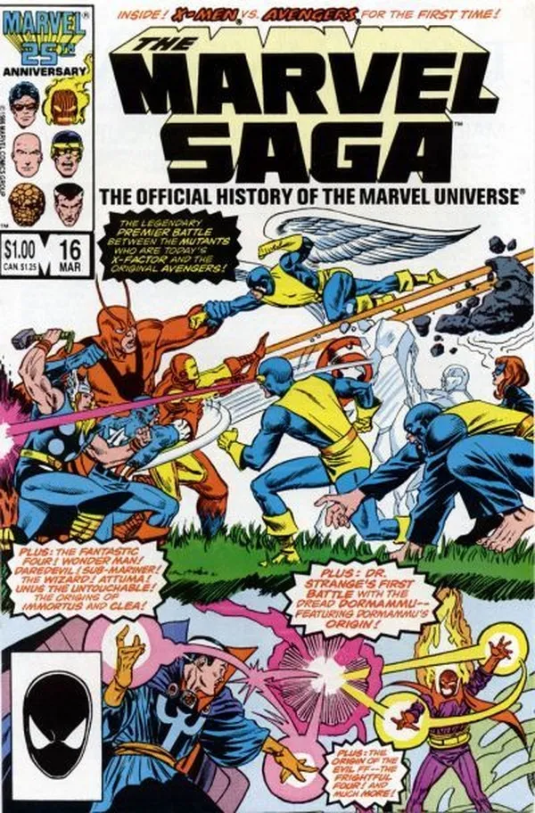 Cover of The Marvel Saga the Official History of the Marvel Universe #16