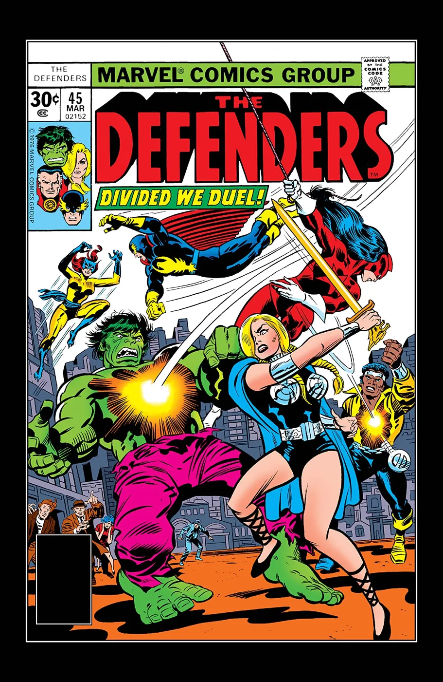 Cover of The Defenders #45