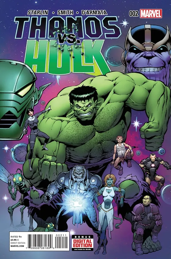 Cover of Thanos vs. Hulk #2