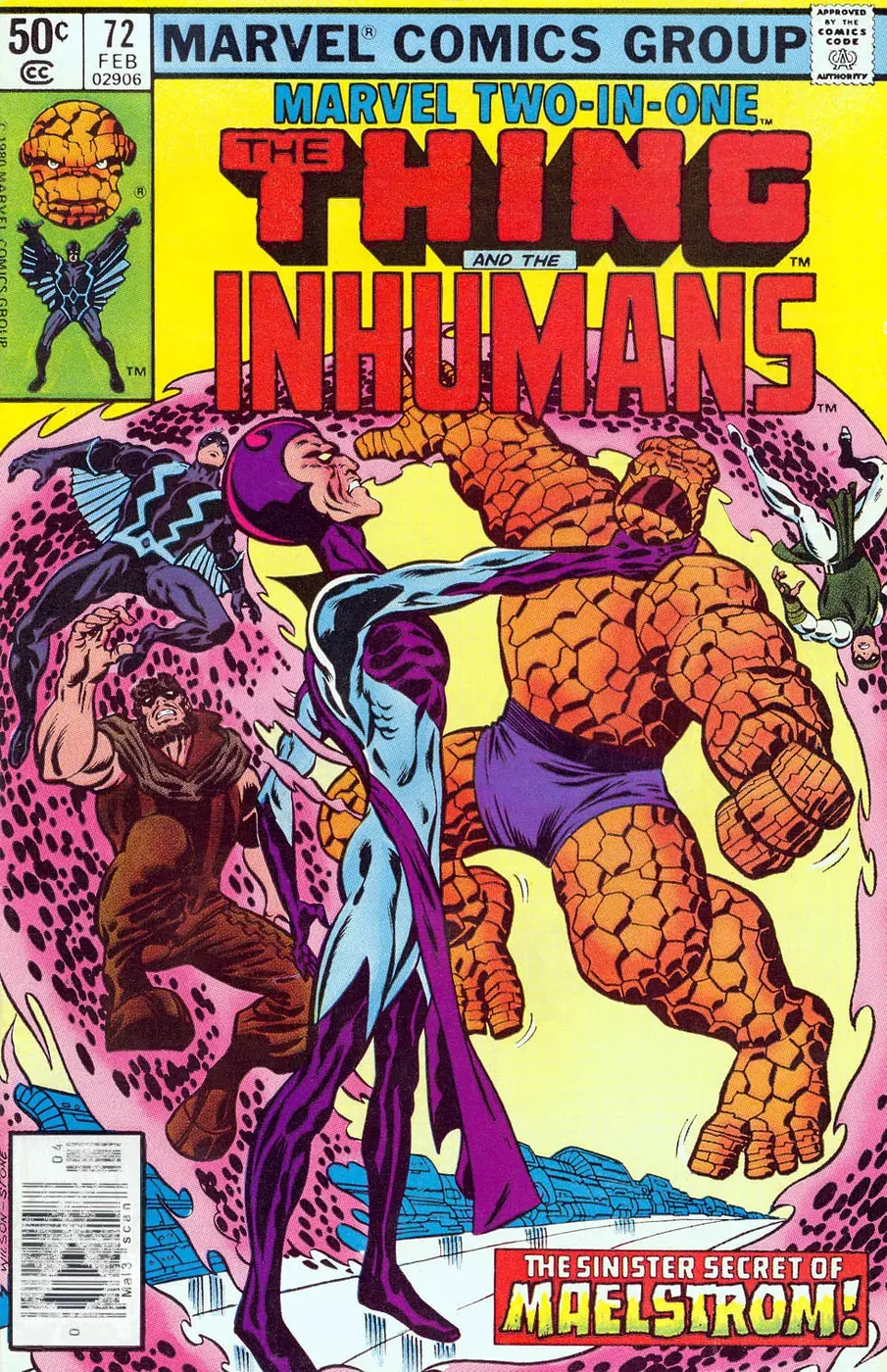 Cover of Marvel Two-in-One #72