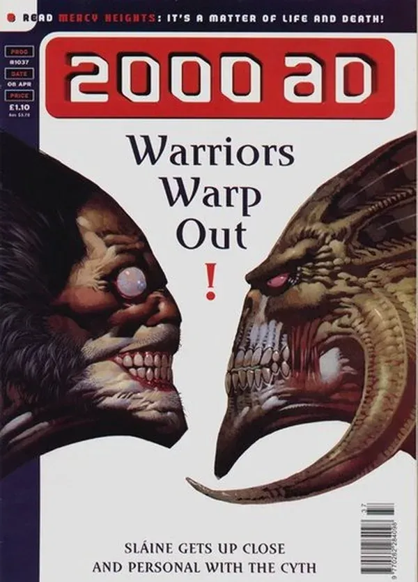 Cover of 2000 AD #1037