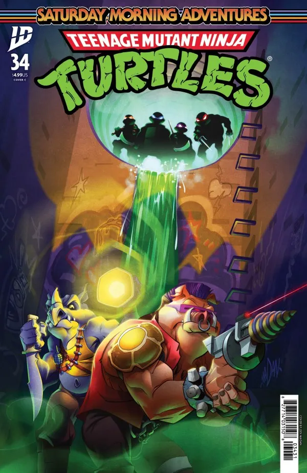 Cover of Teenage Mutant Ninja Turtles: Saturday Morning Adventures #34