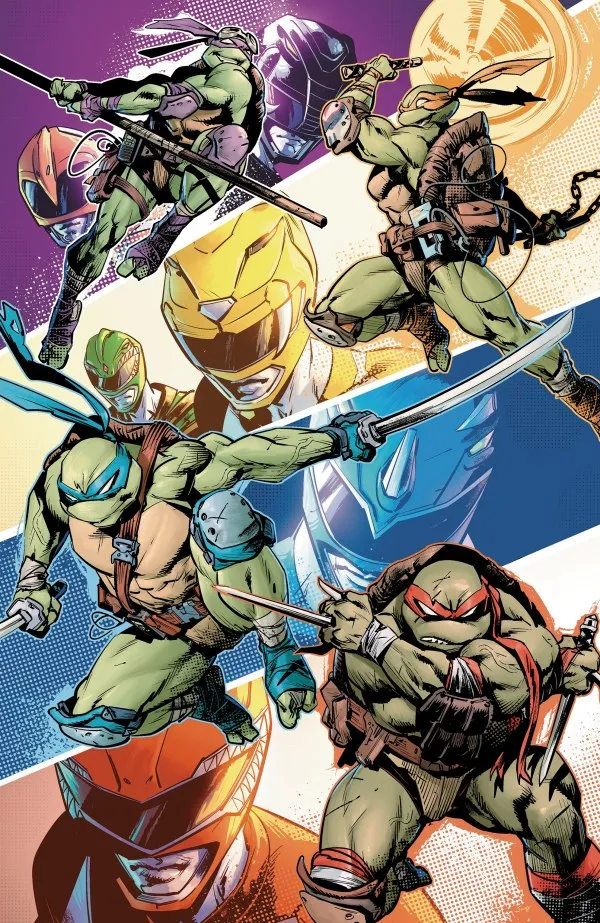 Cover of Mighty Morphin Power Rangers / Teenage Mutant Ninja Turtles III #4