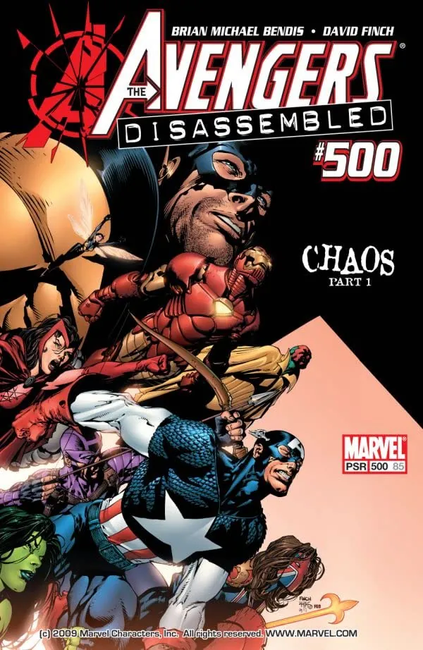 Cover of Avengers #500