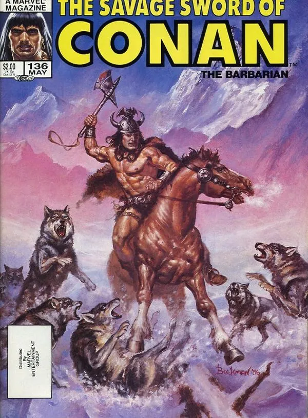 Cover of The Savage Sword of Conan #136