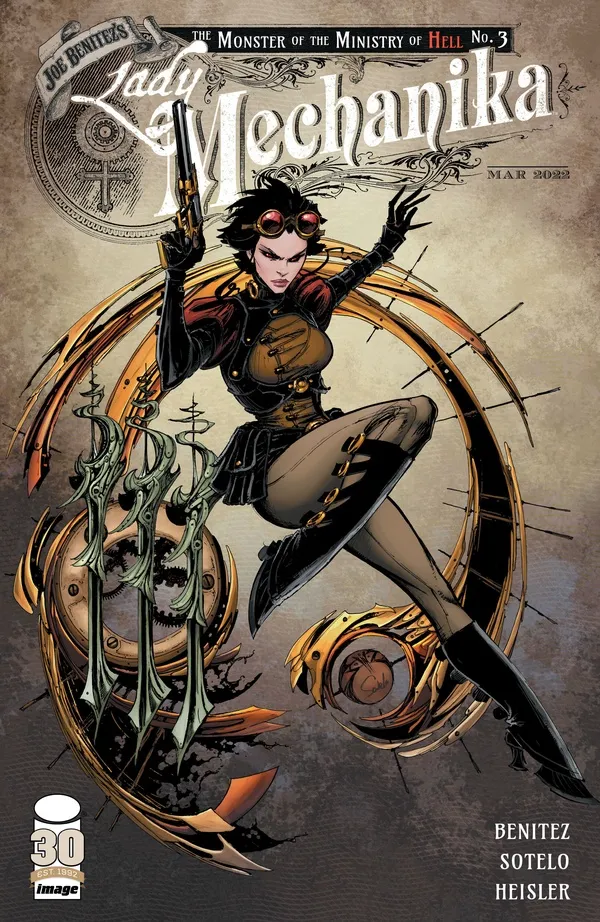 Cover of Lady Mechanika: The Monster of the Ministry of Hell #3