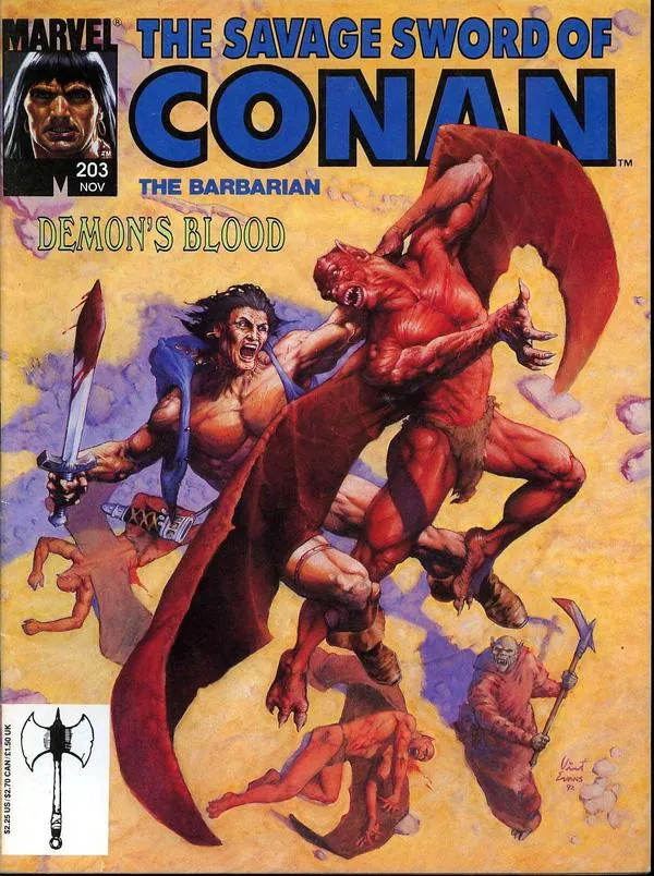 Cover of The Savage Sword of Conan #203