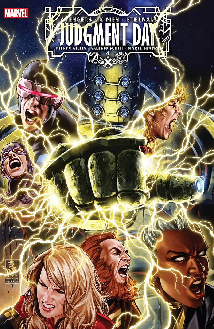 Cover of A.X.E.: Judgment Day #4