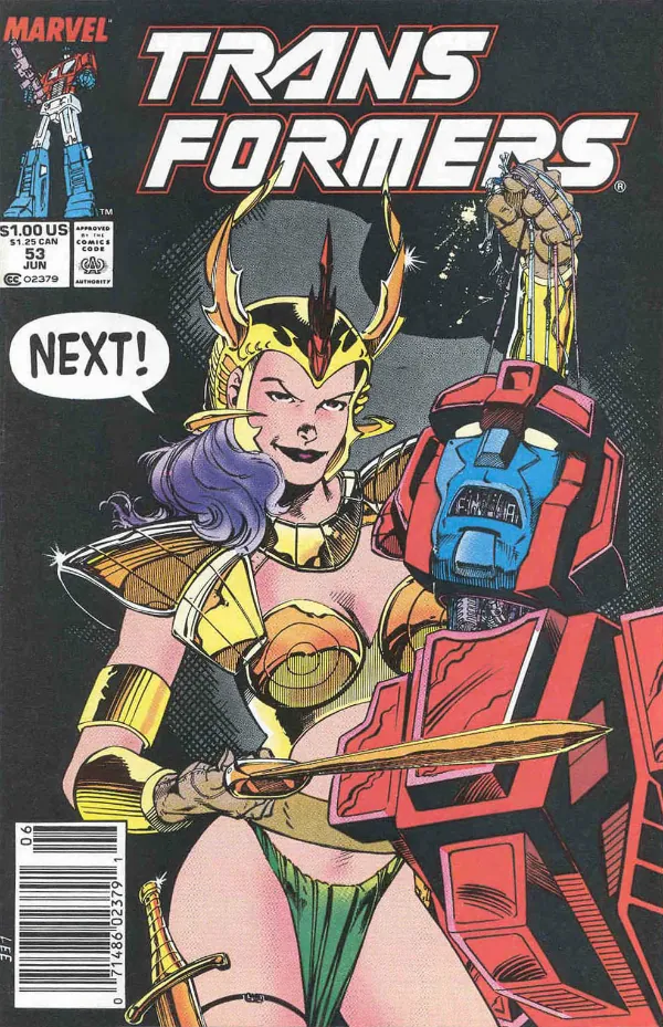 Cover of The Transformers #53