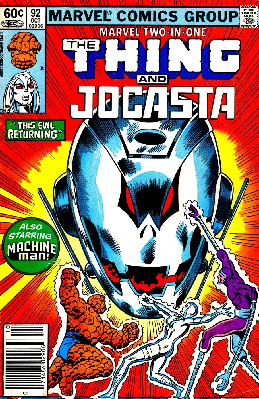 Cover of Marvel Two-in-One #92