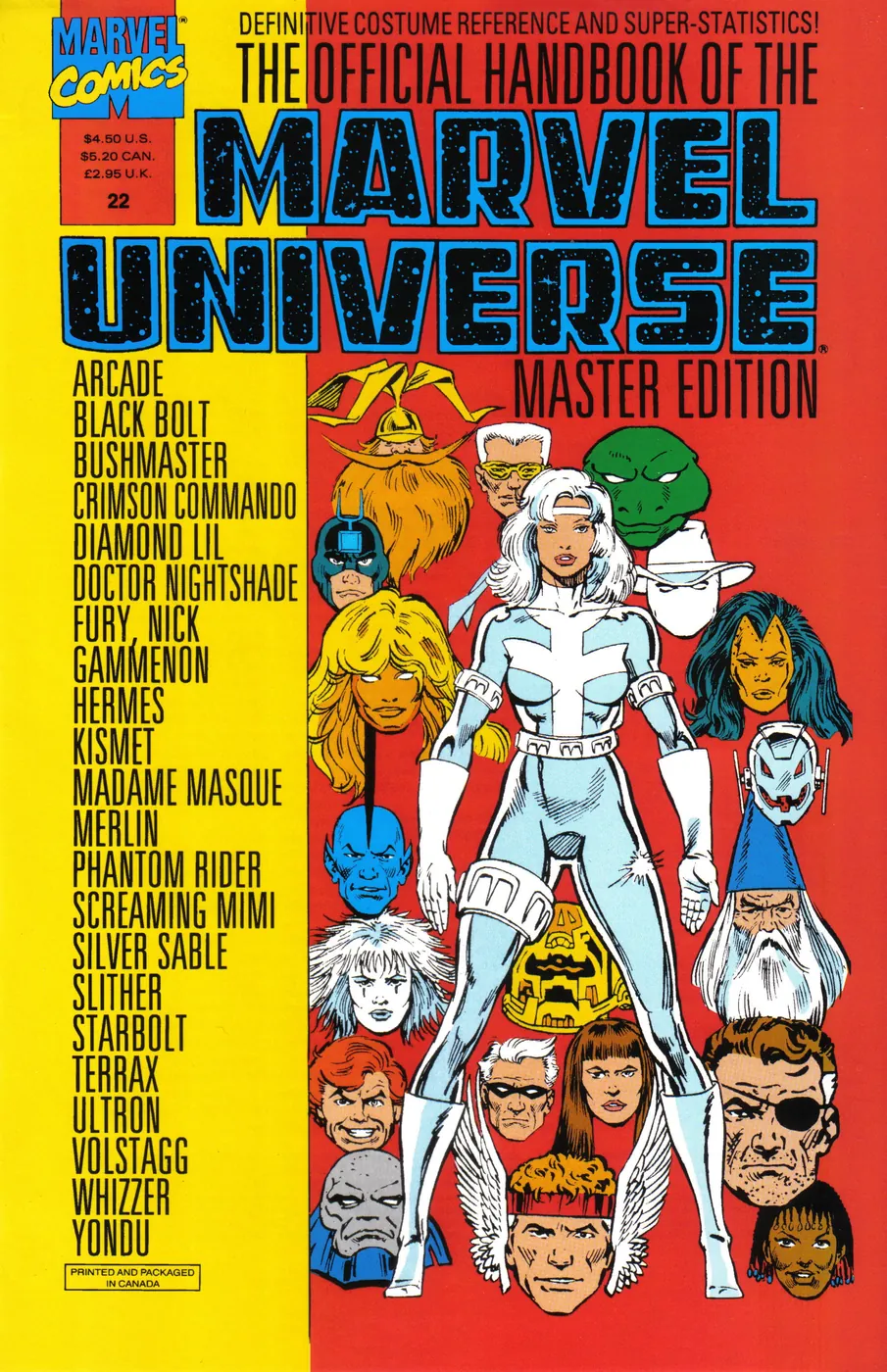 Cover of The Official Handbook of the Marvel Universe: Master Edition #22