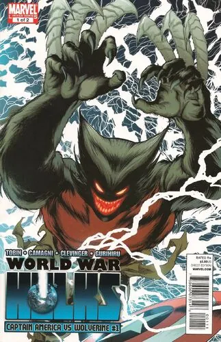 Cover of World War Hulks: Captain America Vs. Wolverine #1