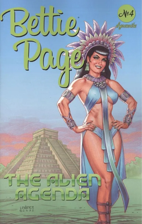 Cover of Bettie Page and the Alien Agenda #4