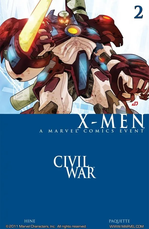 Cover of Civil War: X-Men #2