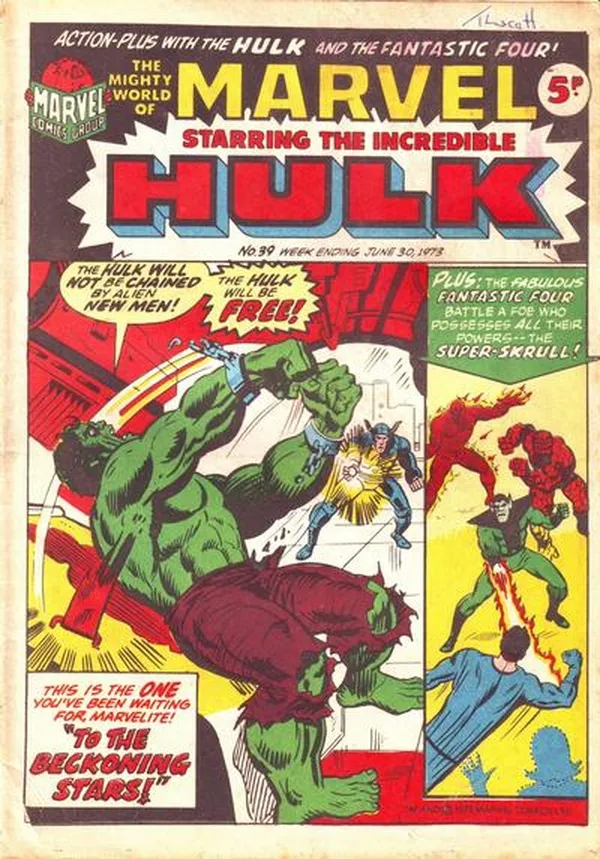 Cover of The Mighty World of Marvel #39