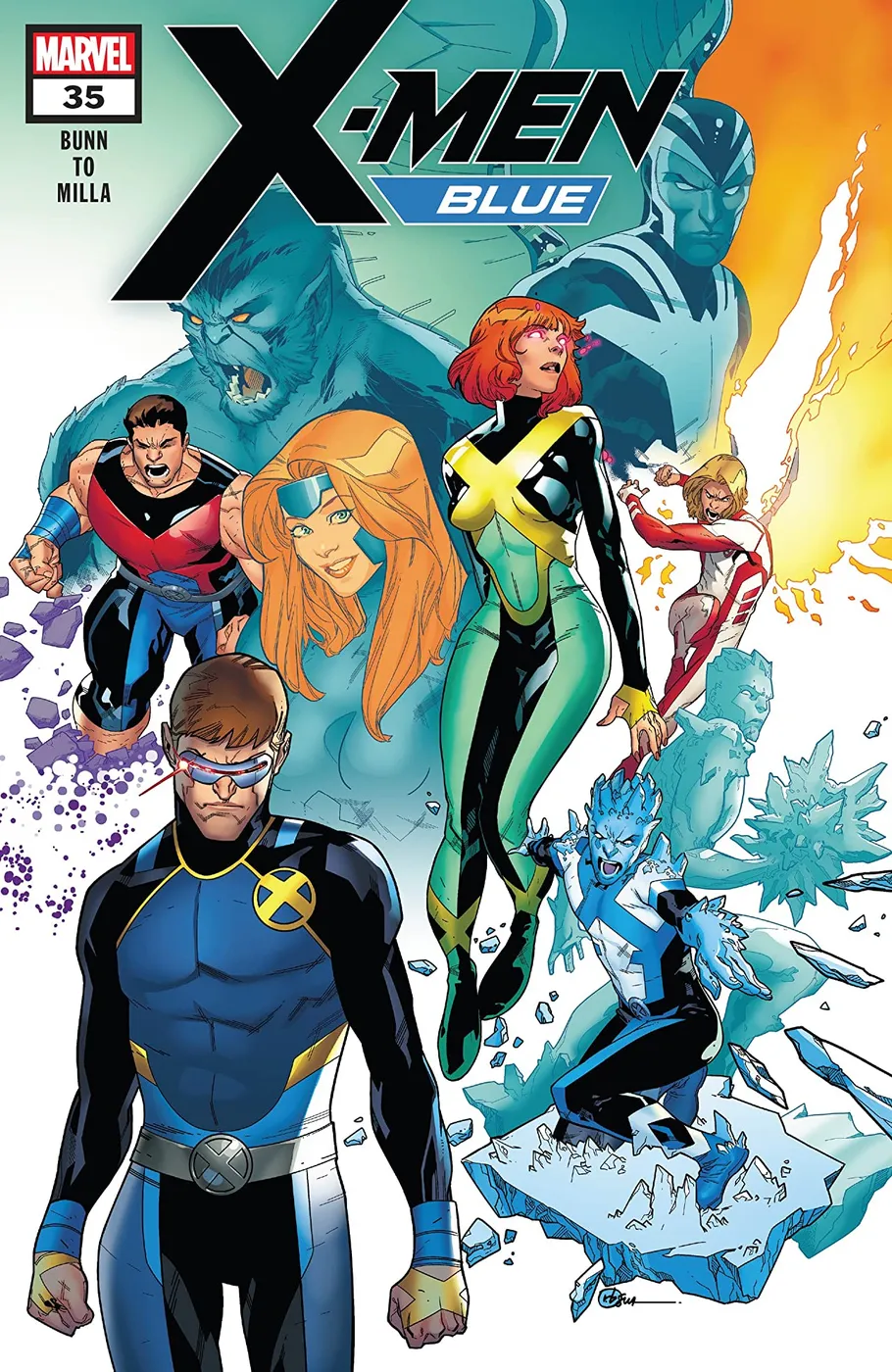 Cover of X-Men: Blue #35