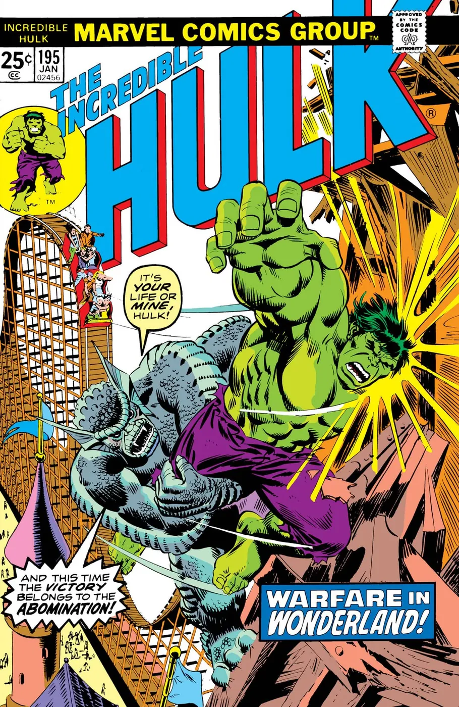 Cover of The Incredible Hulk #195
