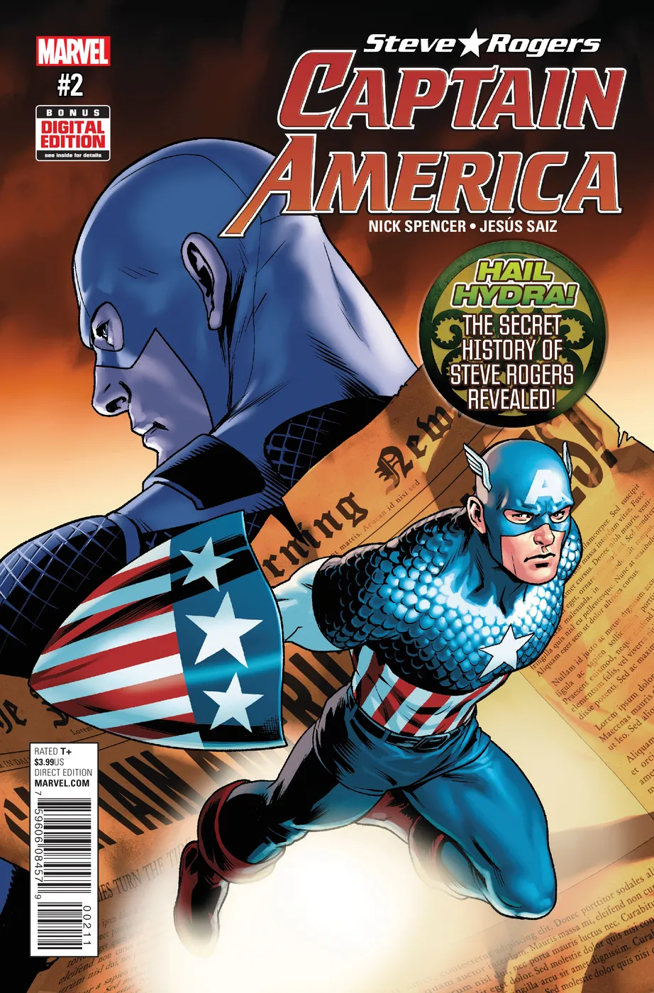 Cover of Captain America: Steve Rogers #2