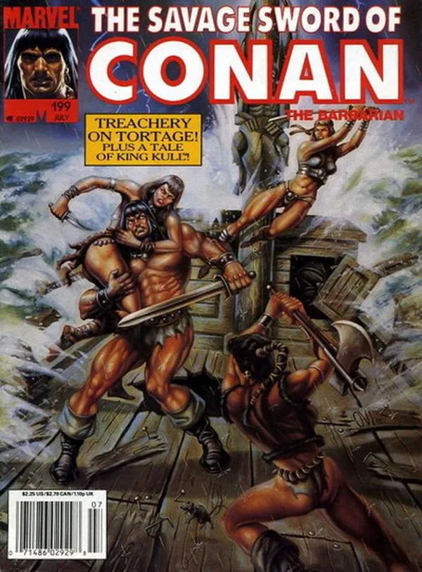 Cover of The Savage Sword of Conan #199