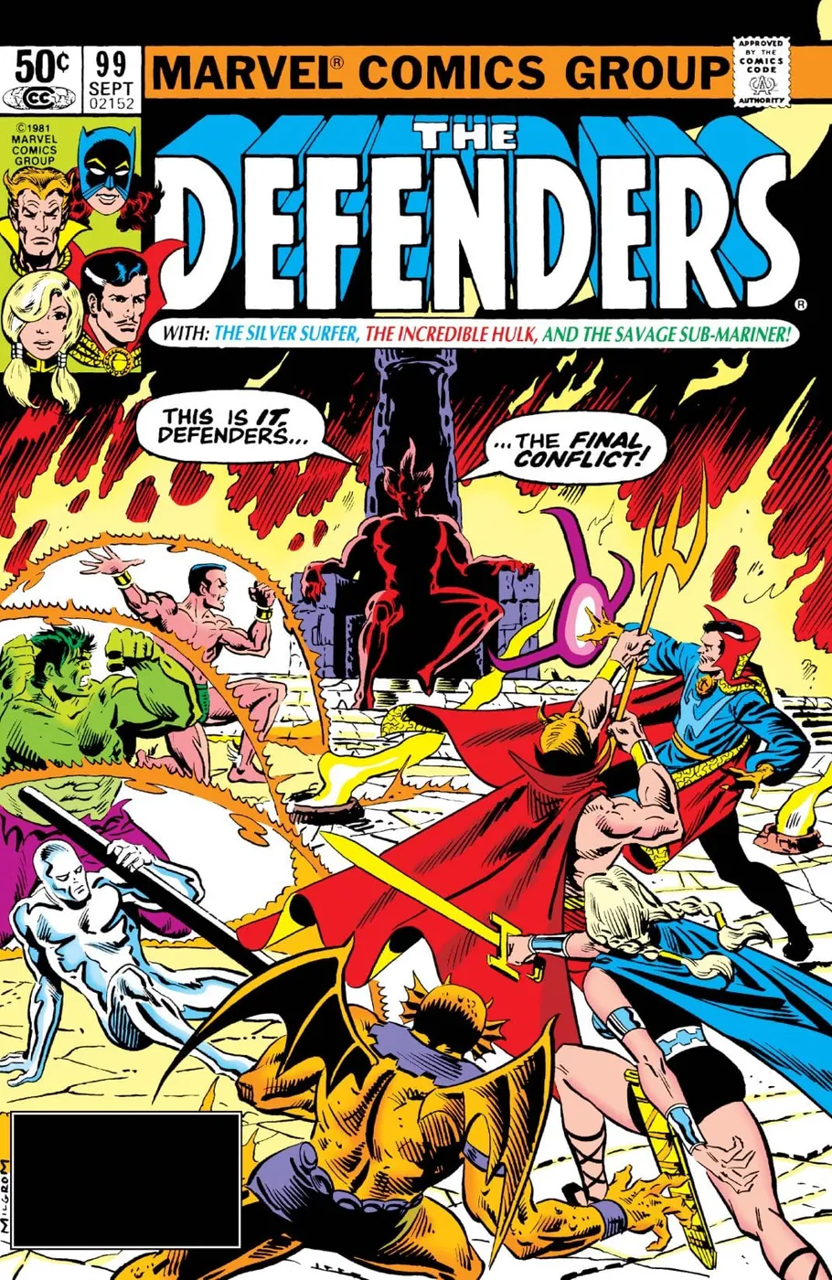 Cover of The Defenders #99