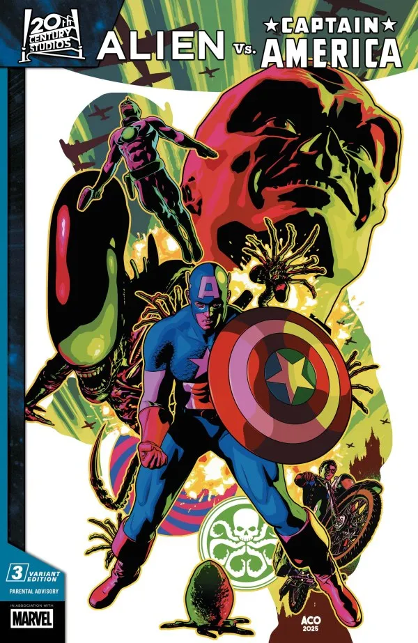 Cover of Alien vs. Captain America #3