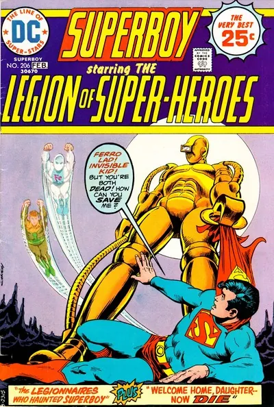 Cover of Superboy #206