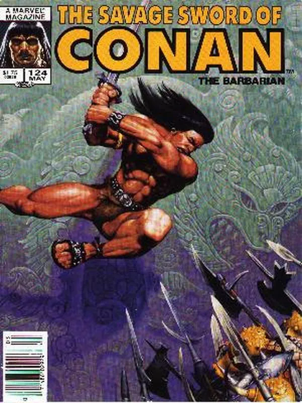 Cover of The Savage Sword of Conan #124