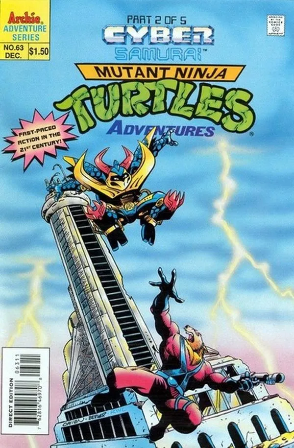 Cover of Teenage Mutant Ninja Turtles Adventures #63