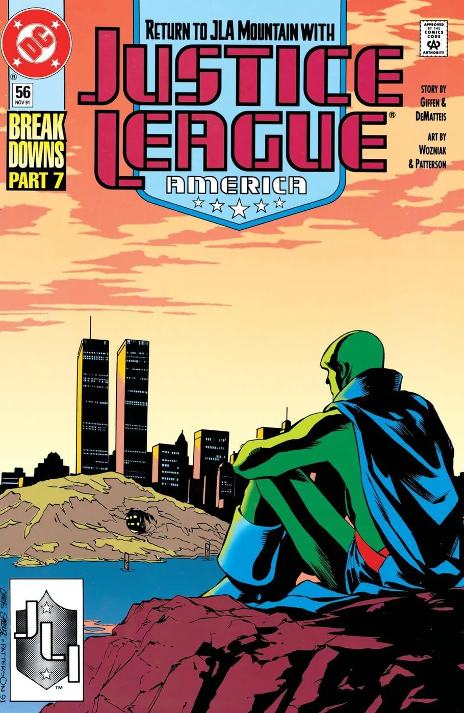 Cover of Justice League America #56