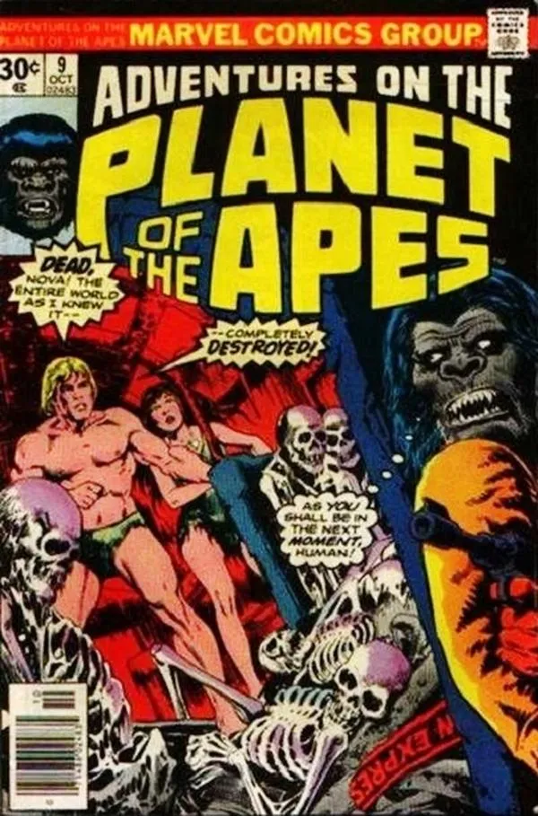 Cover of Adventures on the Planet of the Apes #9