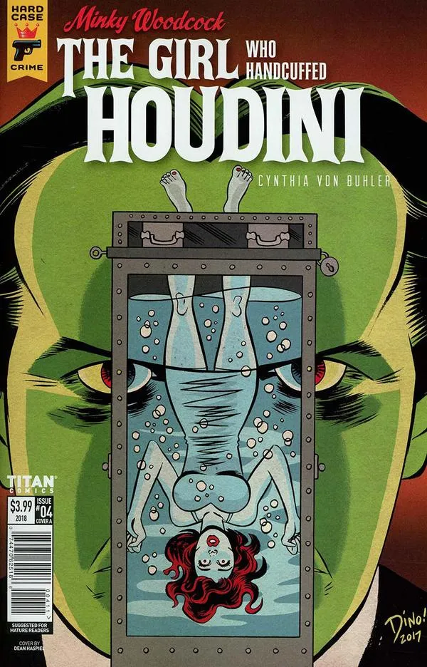 Cover of Minky Woodcock: The Girl Who Handcuffed Houdini #4