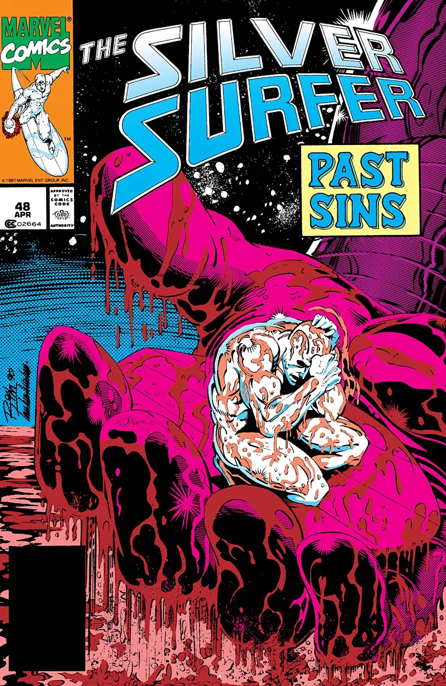 Cover of Silver Surfer #48