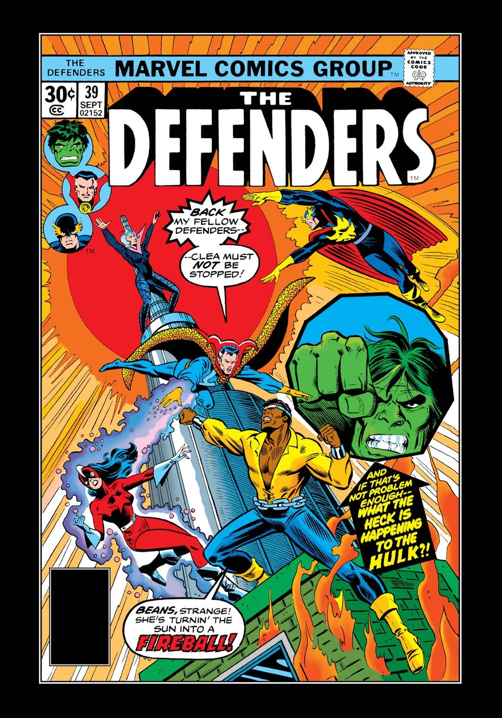 Cover of The Defenders #39