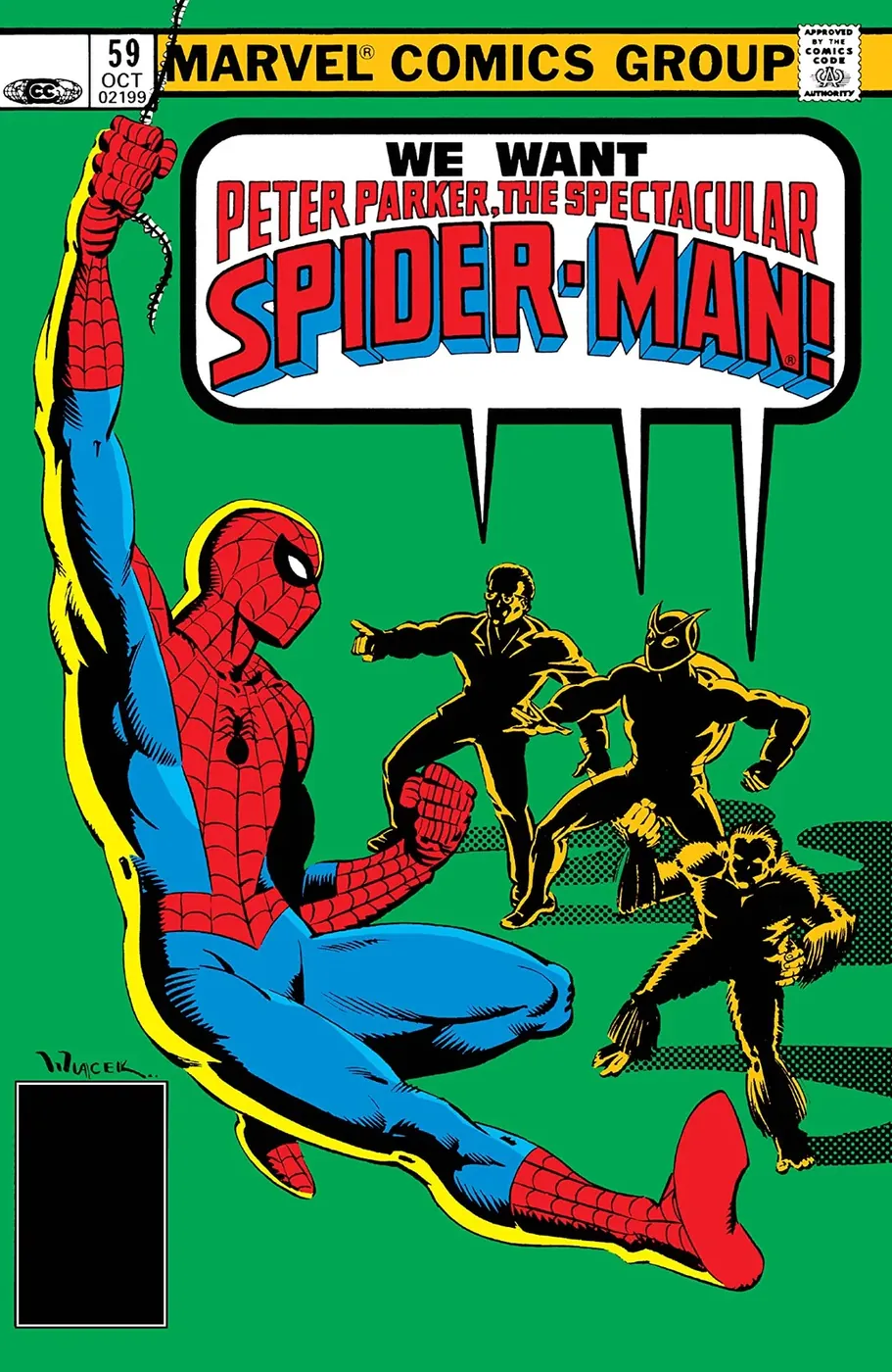Cover of The Spectacular Spider-Man #59