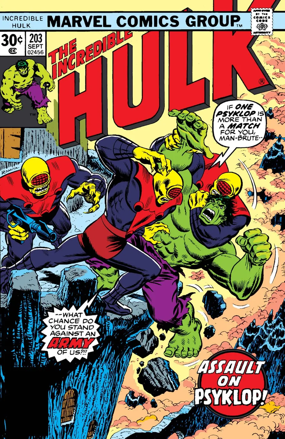 Cover of The Incredible Hulk #203