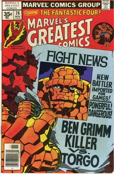 Cover of Marvel's Greatest Comics #74