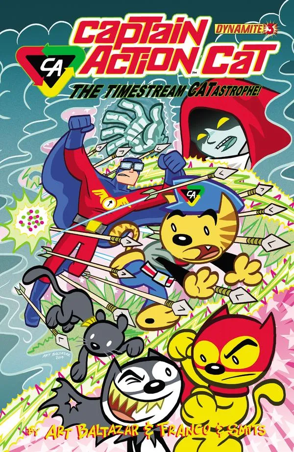 Cover of Captain Action Cat: The Timestream Catastrophe! #3