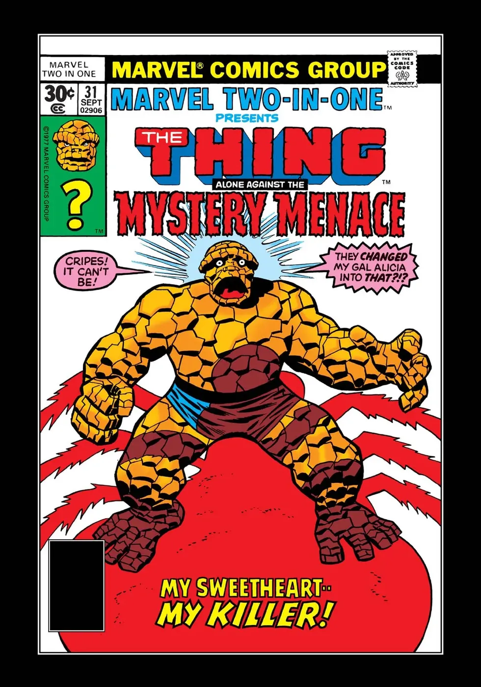 Cover of Marvel Two-in-One #31