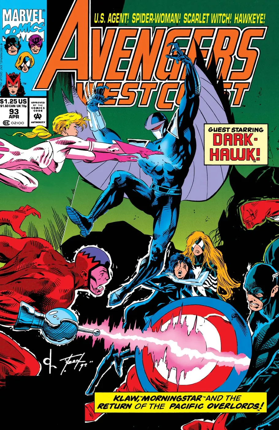 Cover of Avengers West Coast #93