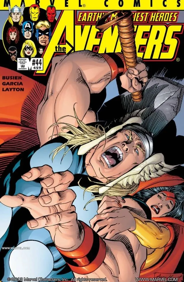 Cover of Avengers #44 (459)