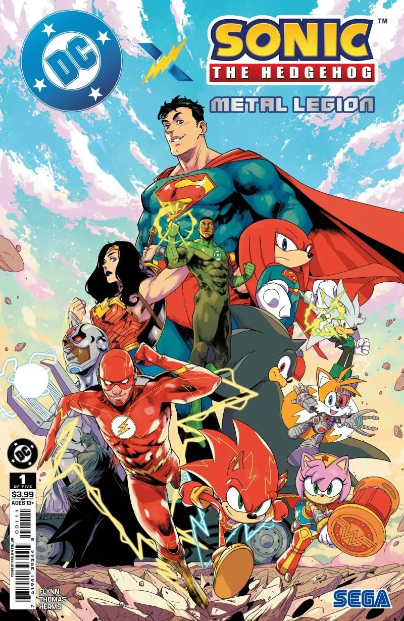 Cover of DC x Sonic the Hedgehog: Metal Legion #1