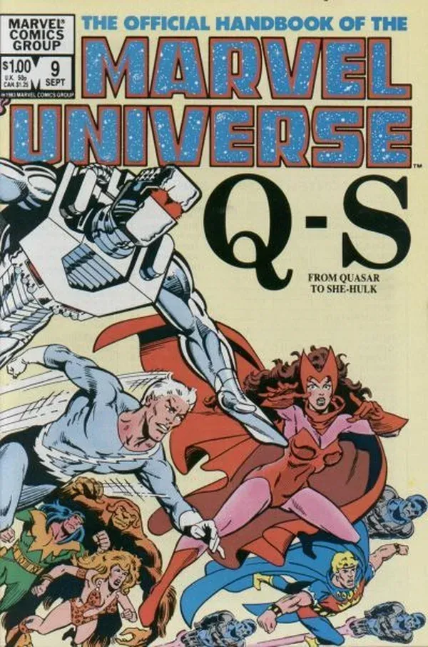 Cover of The Official Handbook of the Marvel Universe #9