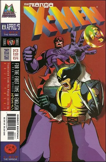 Cover of X-Men: The Manga #3