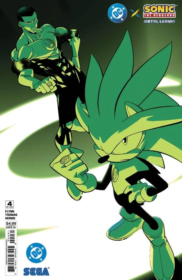 Cover of DC x Sonic the Hedgehog: Metal Legion #4